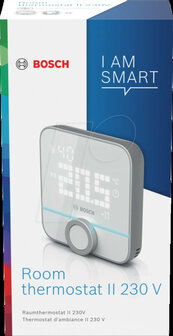 Kamerthermostaat voor binnengebruik met bedrade regeling 230 volt app bediening IP21 wit Zigbee