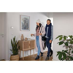 Kamerthermostaat voor binnengebruik met bedrade regeling 230 volt app bediening IP21 wit Zigbee