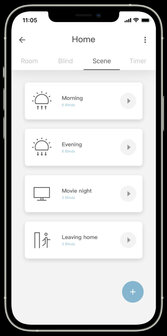 Bridge voor bediening gordijnen met schakelen op tijd en zonfunctie