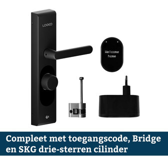 Smart slot voor deur met app bediening en SKG certificatie