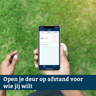 Smart slot voor deur met app bediening en SKG certificatie