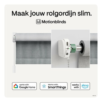 Rolgordijnmotor voor automatische bediening bestaande rolgordijnen met 433Mhz draadloze communicatie