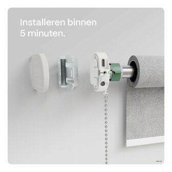 Rolgordijnmotor voor automatische bediening bestaande rolgordijnen met 433Mhz draadloze communicatie