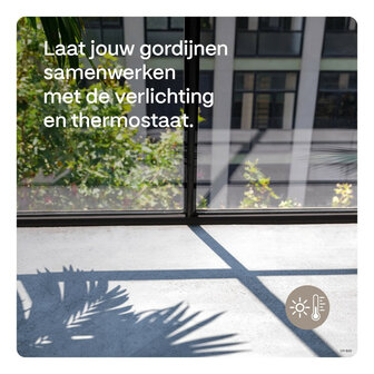 Gordijnmotor voor automatische bediening met 360 centimeter rail en ge&iuml;ntegreerde oplaadbare batterij