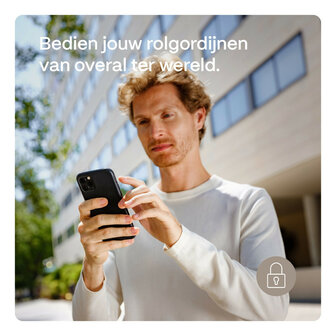 Rolgordijnmotor voor retrofit montage met Bluetooth bediening en app integratie