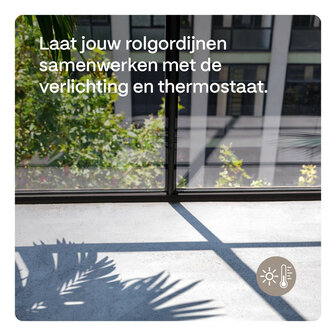 Rolgordijnmotor voor retrofit montage met Bluetooth bediening en app integratie