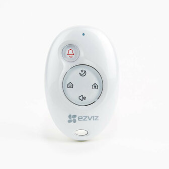 Afstandsbediening voor alarmsysteem met noodknop en compact ontwerp