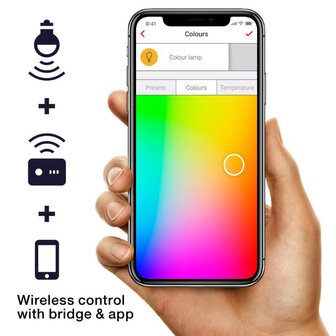 Kleur lamp voor kleine fitting met Zigbee 3 0 integratie en 470 lumen lichtsterkte in 2 pack