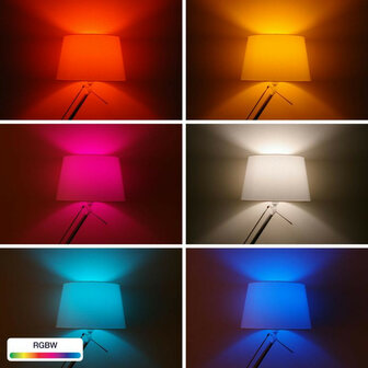 Kleur lamp voor smart verlichting met E14 kleine fitting en Zigbee 3 0 communicatie