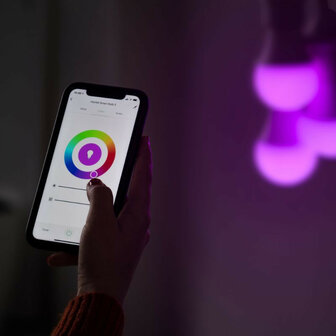 Smart lamp voor verlichting met wifi en kleurinstelling grote fitting E27 800 lumen 25000 uur levensduur