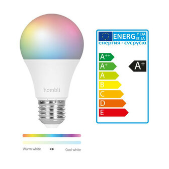Smart lamp voor verlichting met wifi en kleurinstelling grote fitting E27 800 lumen 25000 uur levensduur