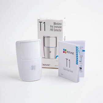 Bewegingssensor voor alarmsysteem met brede detectiehoek en huisdierdetectie tot 25 kilogram