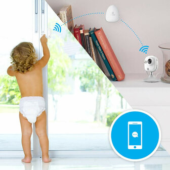 Deursensor en raamsensor voor Ezviz alarmsysteem met directe melding bij beweging