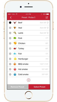 Thermometer voor grillen en roken met Bluetooth en RVS sondes voor nauwkeurige kerntemperatuurmonitoring