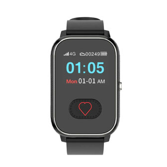 GPS horloge voor senioren met grote SOS knop automatische valdetectie en IPX8 waterdichtheid