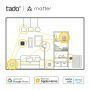 Slimme thermostaat voor verwarming met wifi connectiviteit energiezuinig ontwerp en draadloze Thread communicatie