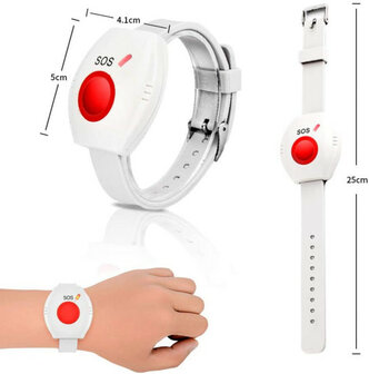 Horloge voor SOS Alarmset met directe noodknop activatie en lichtgewicht ontwerp