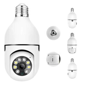 Camera lamp | E27 fitting | 360&deg; draaibaar | 1080P | Wit