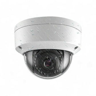 Dome beveiligingscamera binnen 4MP met nachtzicht 15m en microSD opslag, wit