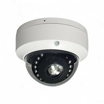Dome beveiligingscamera binnen 4MP met nachtzicht 15m en microSD opslag, wit