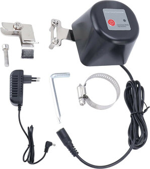 Waterklep met WiFi en app-bediening, DC 12V adapter inbegrepen, zwart
