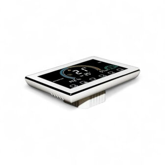 Inbouw thermostaat voor CV met WiFi en touchscreen, wit