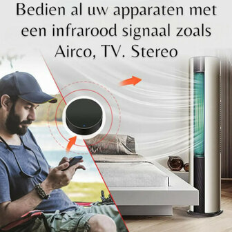 Universele IR-afstandsbediening, wit, WiFi 2.4GHz, app-bediening, zelflerende functie