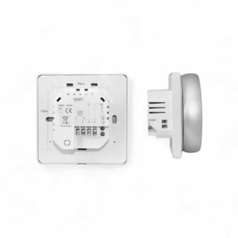 Inbouw slimme thermostaat cv installatie met touchscreen en WiFi (Tuya Smart Life) wit