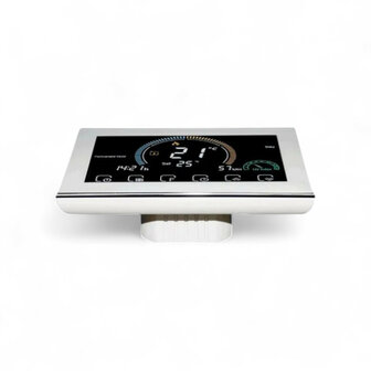 Thermostaat voor elektrische vloerverwarming en infraroodpanelen met WiFi en touchscreen (wit)