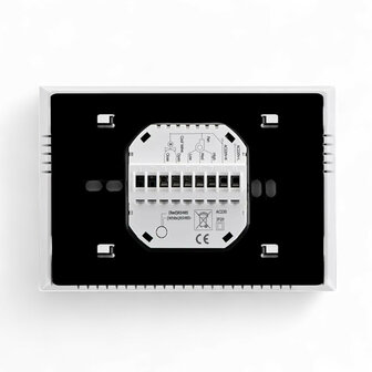 Thermostaat voor elektrische vloerverwarming en infraroodpanelen met WiFi en touchscreen (wit)
