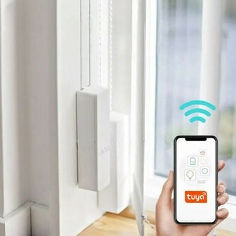 Rolgordijn motor WiFi 2.4GHz voor 38 mm buis, 230V netstroom, wit