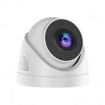 Beveiligingscamera dome 4MP voor plafondmontage, wit, met nachtzicht en Tuya-app