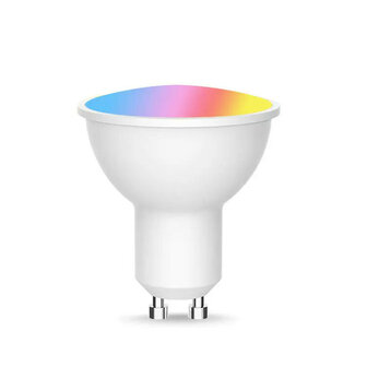 Slimme GU10 WiFi spotlight dimbaar RGB+CCT 2700&ndash;6500K 4,7W 806 lm wit