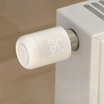 Radiatorknop met WiFi-bediening zonder gateway, wit