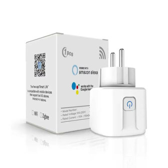 3-PACK | Slimme Stekkers 16A | WiFi en Bluetooth | Energiemeter | Werkt met app