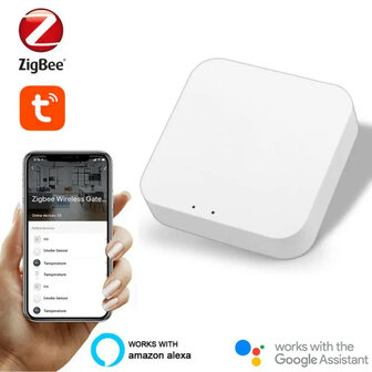 Zigbee gateway 3.0 voor maximaal 100 apparaten, wifi 2,4 GHz, wit