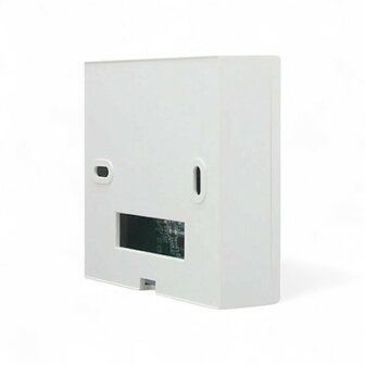 Thermostaat voor cv met touchscreen, inbouw, 2-draads, programmeerbaar, wit