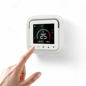 Airco afstandsbediening met wifi en infrarood voor warmtepomp en airco wit