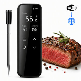 Wifi BBQ thermometer met LCD-display en alarmfunctie