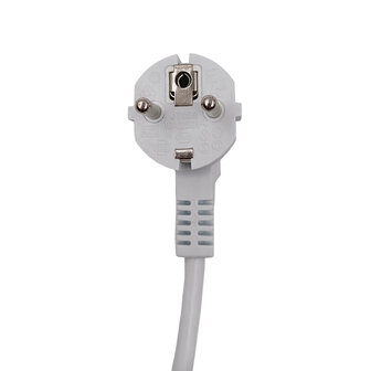 Slimme wifi stekkerdoos met 4 stopcontacten, 2 USB-A en 1 USB-C, wit