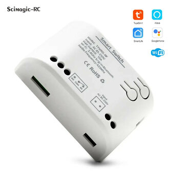 Smart Switch (COM/NO/NC) voor schakelen met Wifi app bediening en 10 Ampere capaciteit