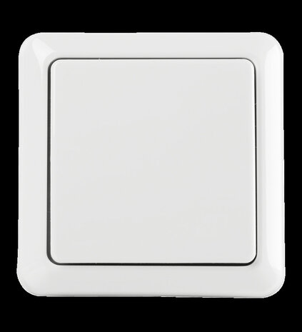 Draadloze enkele wandschakelaar voor KlikAanKlikUit systeem met gebruiksgemak zonder stroomvoorziening