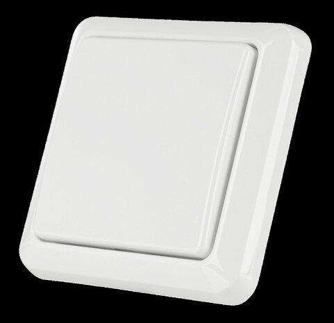 Draadloze enkele wandschakelaar voor KlikAanKlikUit systeem met gebruiksgemak zonder stroomvoorziening