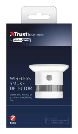 Rookmelder voor huis met Zigbee systeem en draadloze verbinding met app en akoestisch alarm