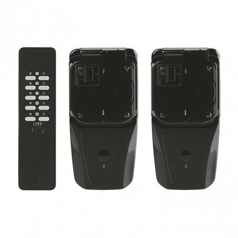 Slimme tussenstekker voor tuinset met spatwaterdichte schakelaars tot 2500 watt geschikt voor vijverpomp en buitenverlichting