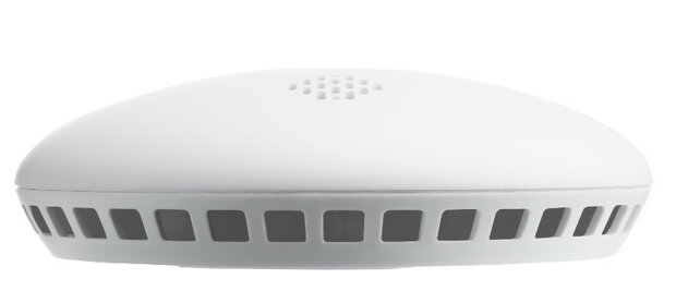 Rookmelder voor woningbeveiliging met slimme connectiviteit sirene en split spectrum sensor voor directe melding bij rookdetectie