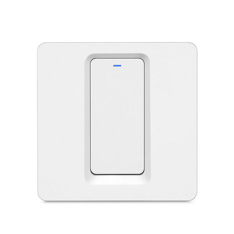 Slimme Zigbee Lichtschakelaar voor inbouw met 2 knoppen wit kunststof en Zigbee Hub vereist voor smart home bediening
