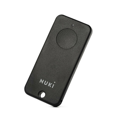 Sleutelhanger voor bediening Nuki slot met bluetooth en app integratie zwart plastic