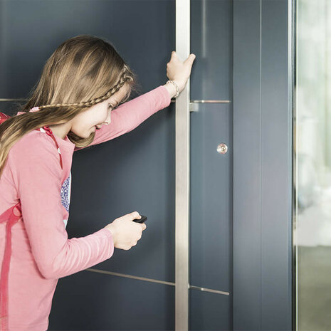 Sleutelhanger voor bediening Nuki slot met bluetooth en app integratie zwart plastic