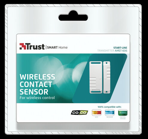 Draadloze magnetische raam en deur sensor voor KlikAanKlikUit systeem met veelzijdige detectie en lichtschakeling